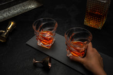 Load image into Gallery viewer, Spiral Whiskey Glasses Set of 4. Made in Europe, 100% Lead Free